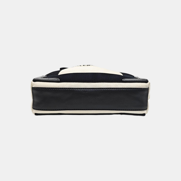 Navy Mini Canvas White