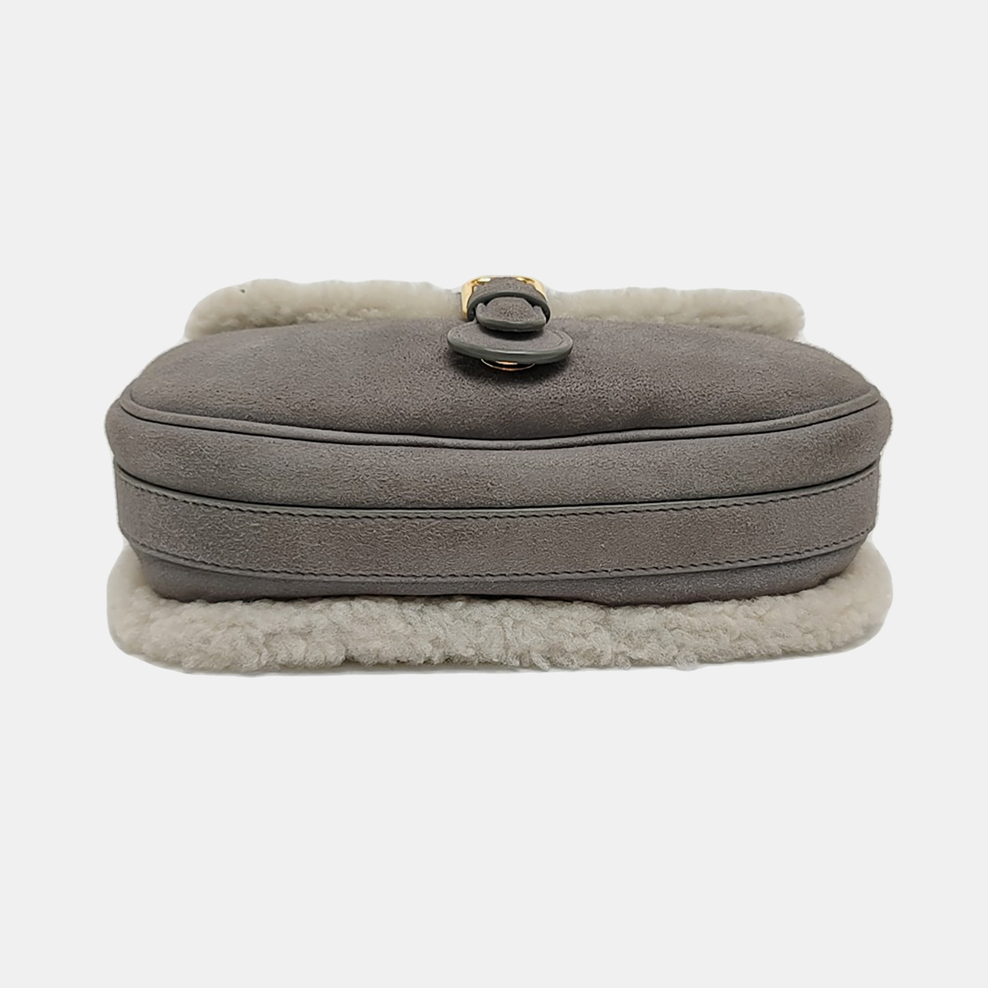 Authenticated pre-owned  Bobby Medium Sheepskin Gray - Shoulder Bag at Looply