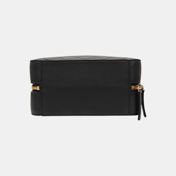 Quilted Calfskin Shoulder Bag Black