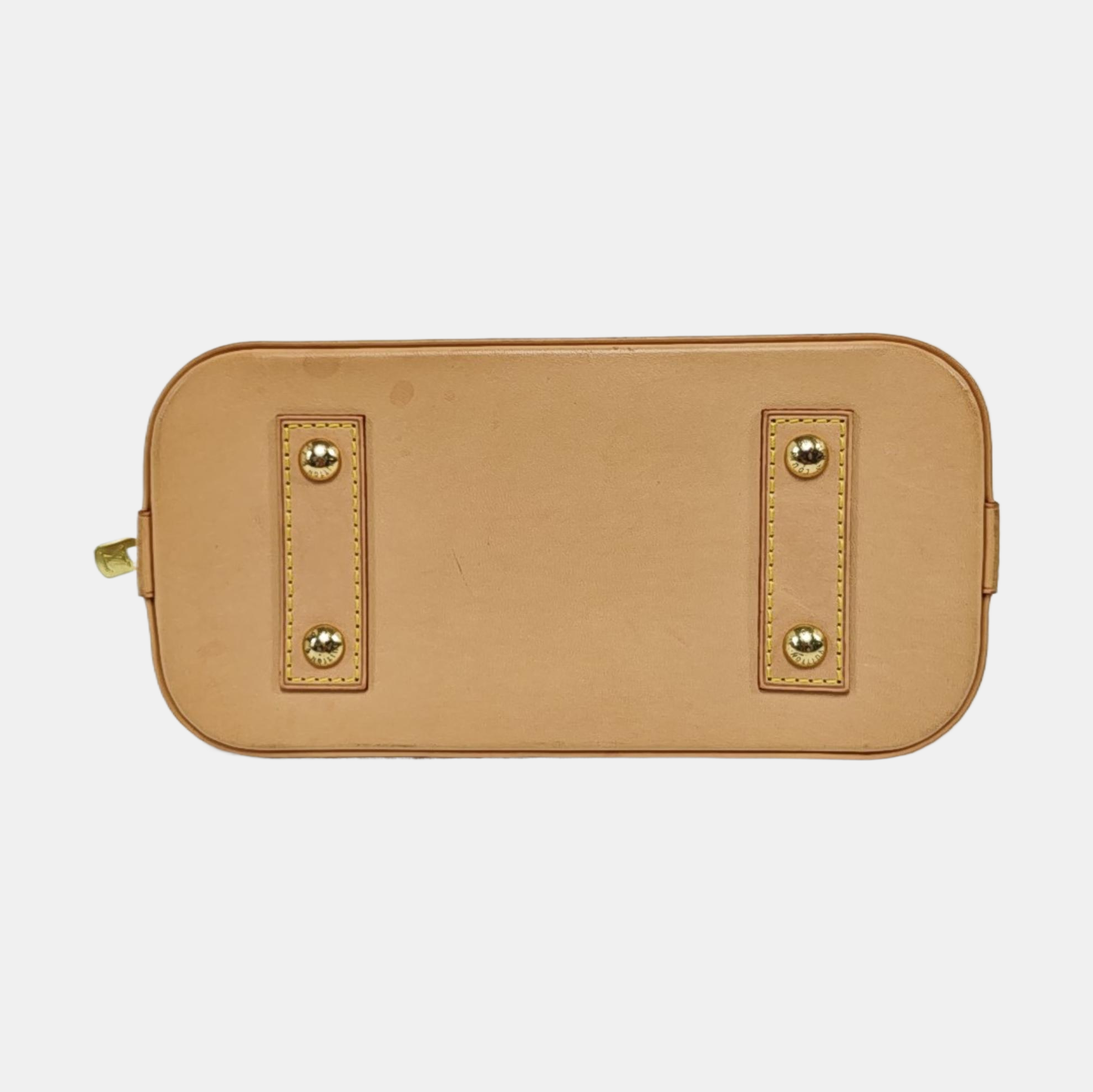 ALMA BB Monogram Coated Canvas Brown