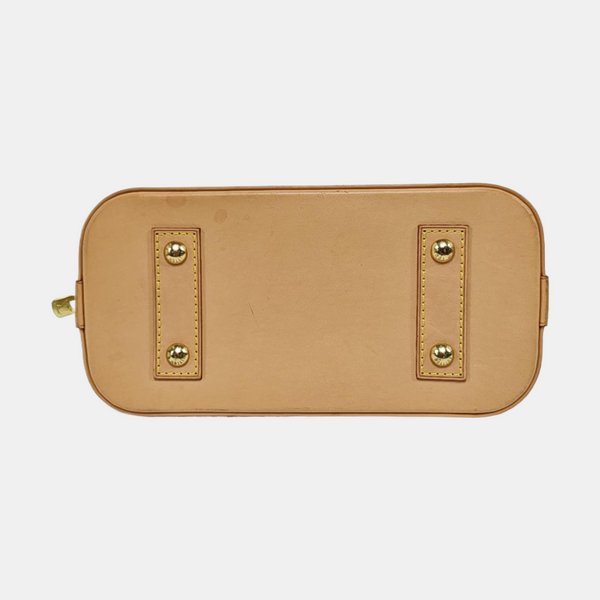ALMA BB Monogram Coated Canvas Brown