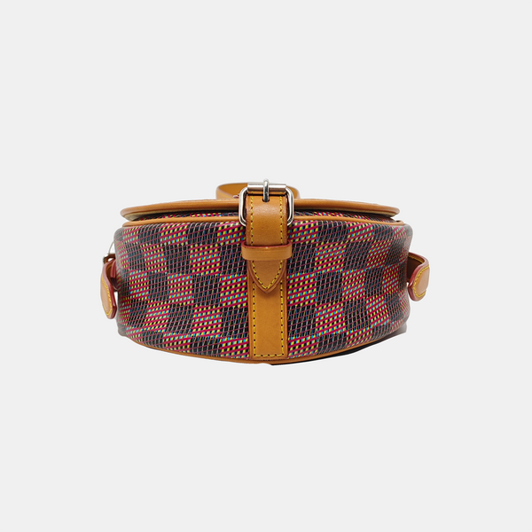 TAMBOURINE Monogram Calfskin Gray