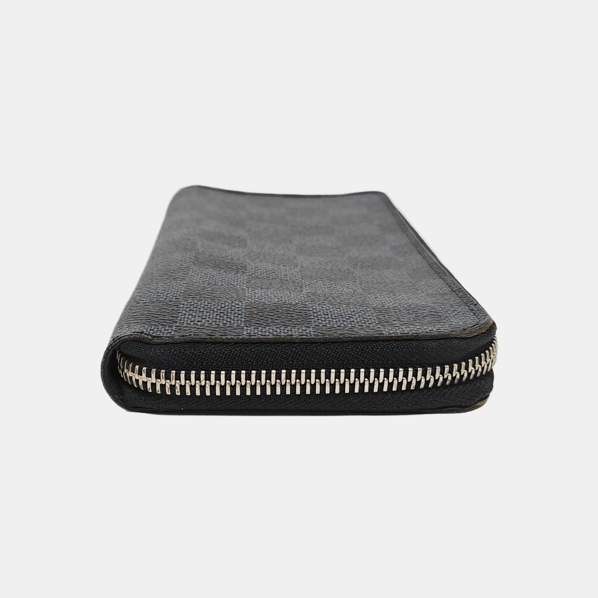 ZIPPY Damier Coated Canvas Blue Wallet