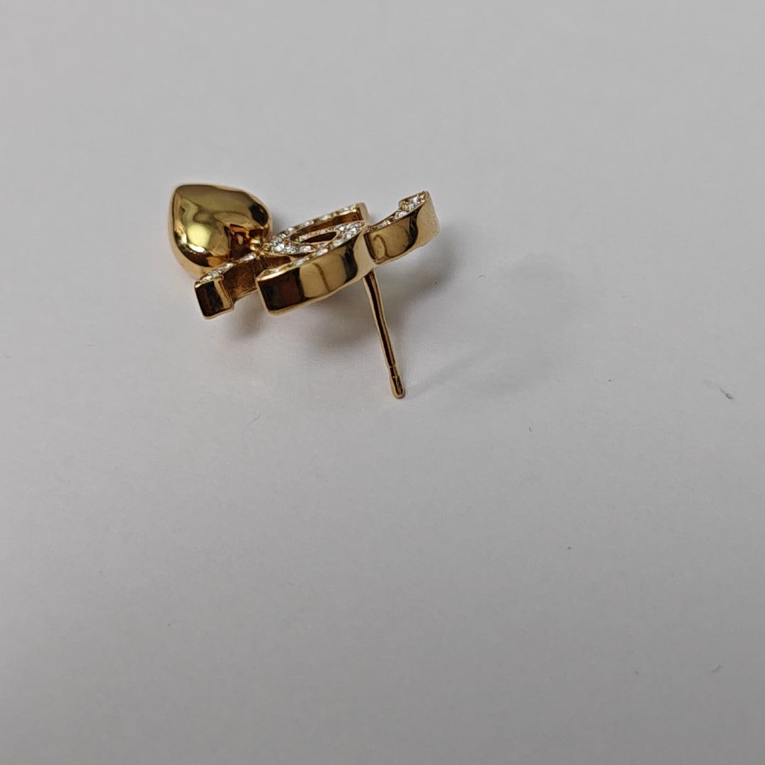 Metal Gold Stud Earrings