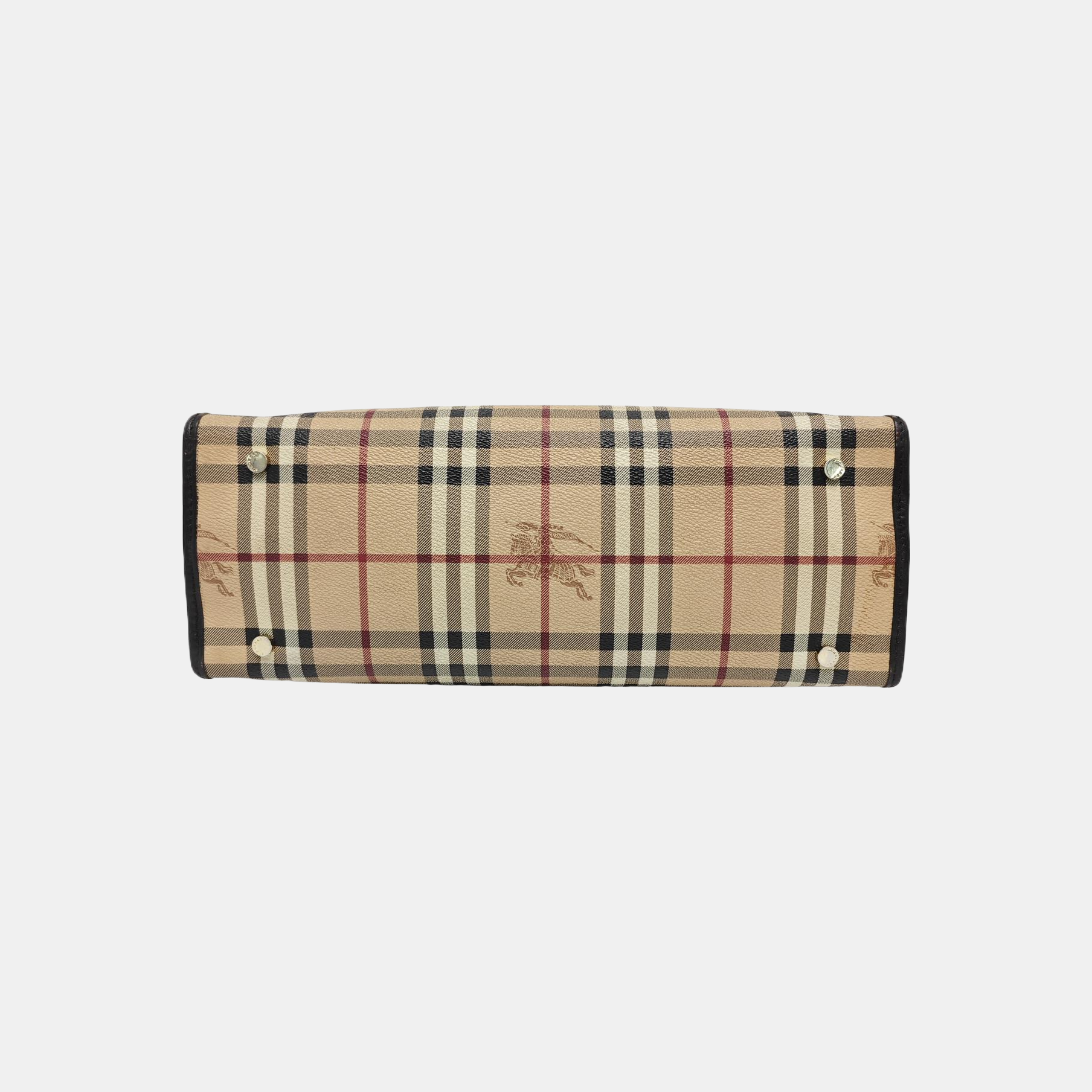 Coated Canvas Tote Bag Beige