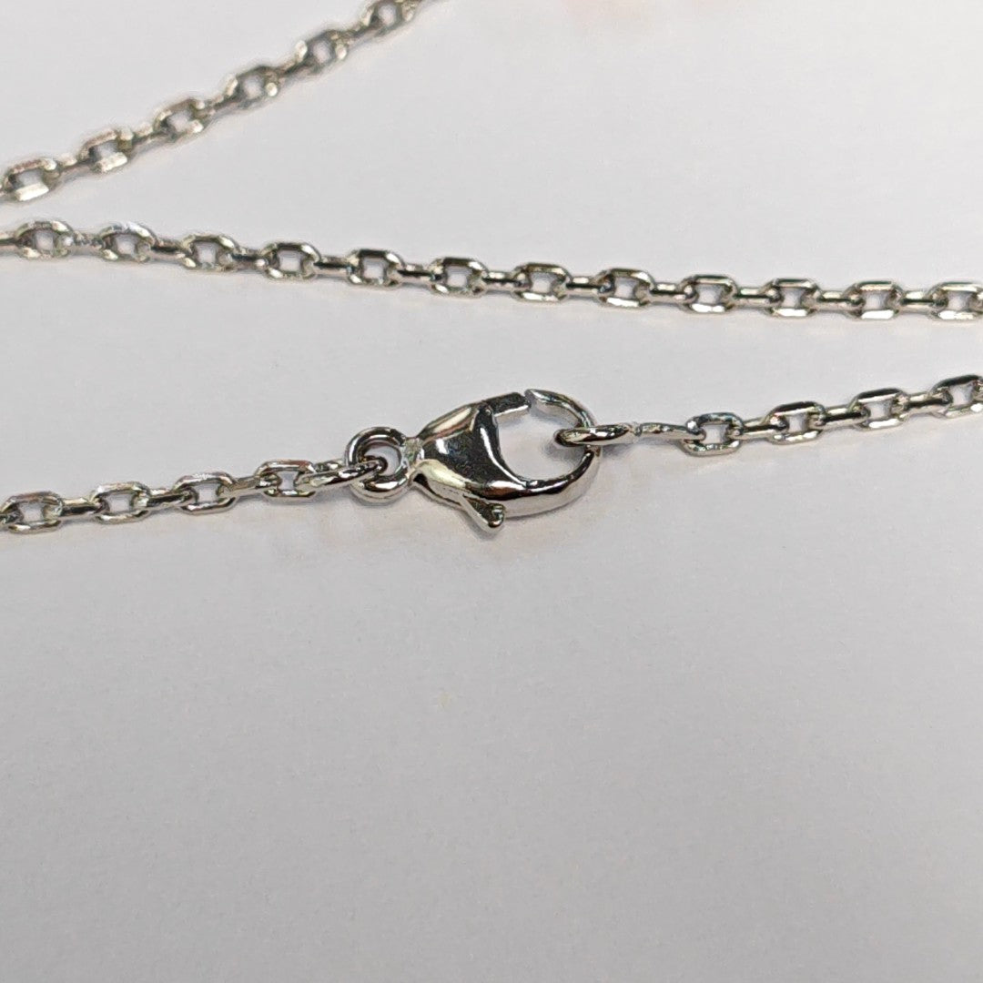 Pop H Metal Silver Necklace