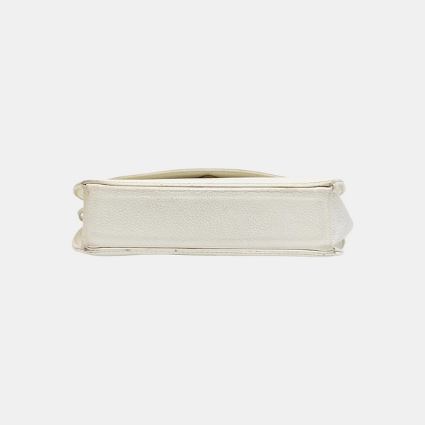Calfskin Shoulder Bag White
