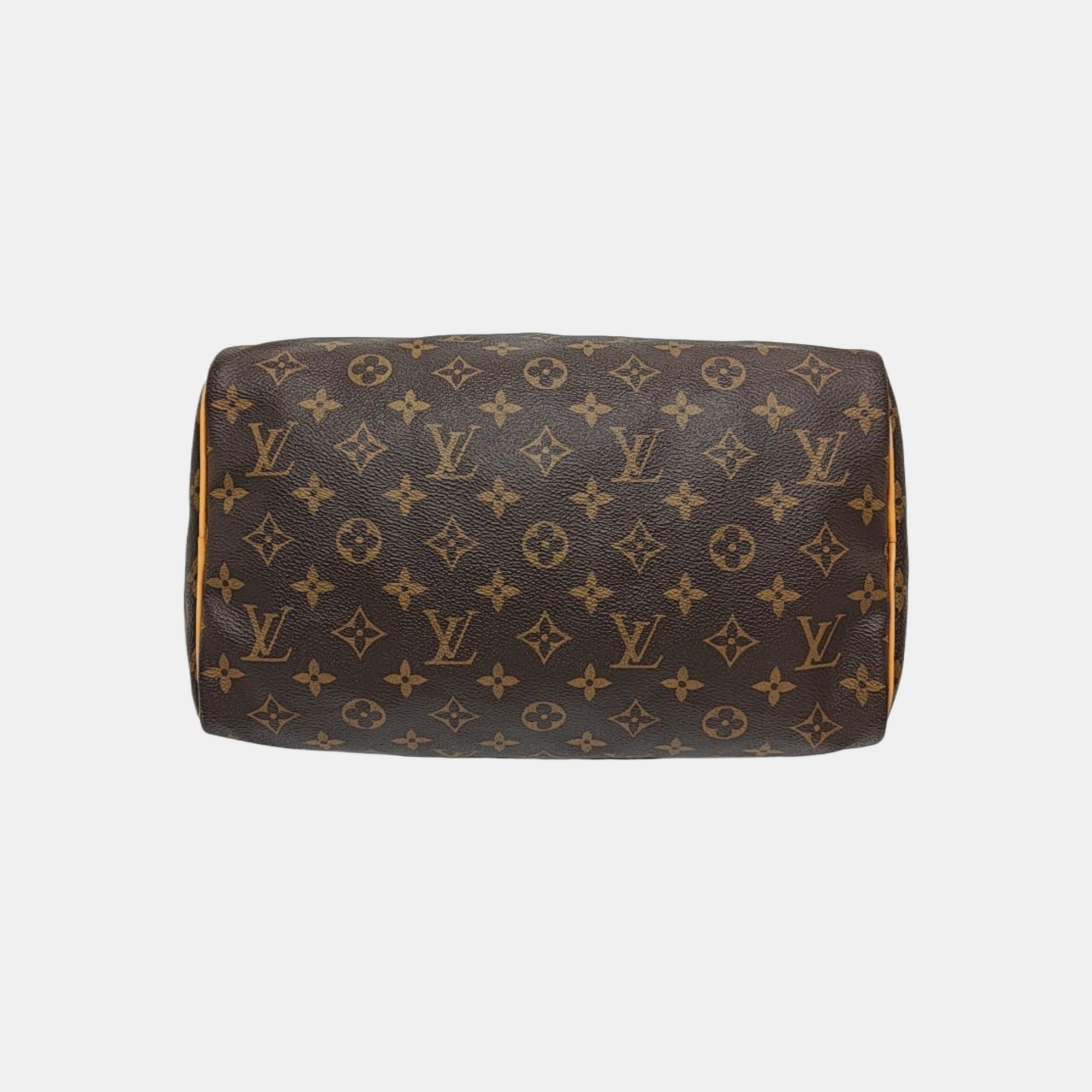 SPEEDY 30 Monogram Coated Canvas Brown
