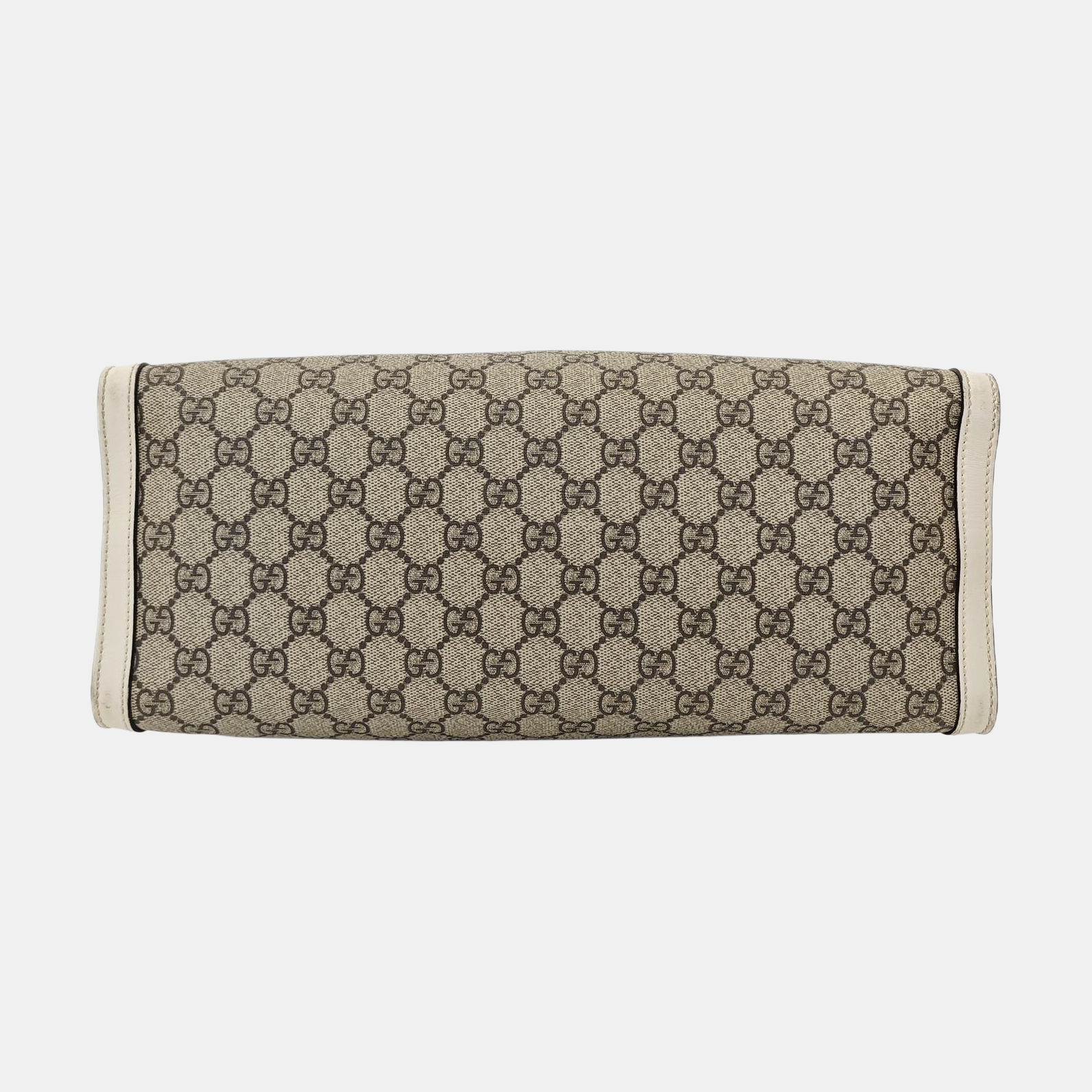 Padlock Medium Monogram Coated Canvas Beige
