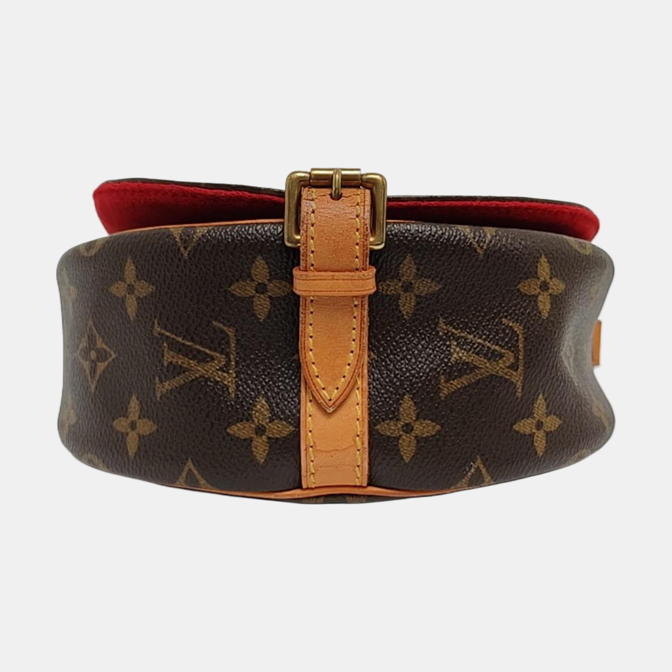 TAMBOURINE Monogram Coated Canvas Brown