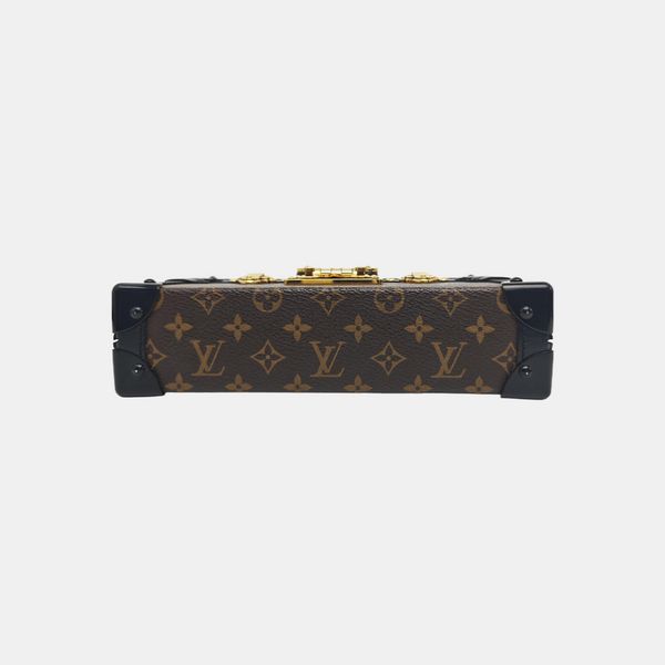 PETITE MALLE Monogram Coated Canvas Brown