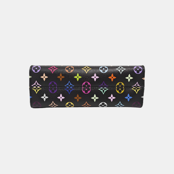 LV × TM ONTHEGO EAST WEST Chain Monogram Coated Canvas Black