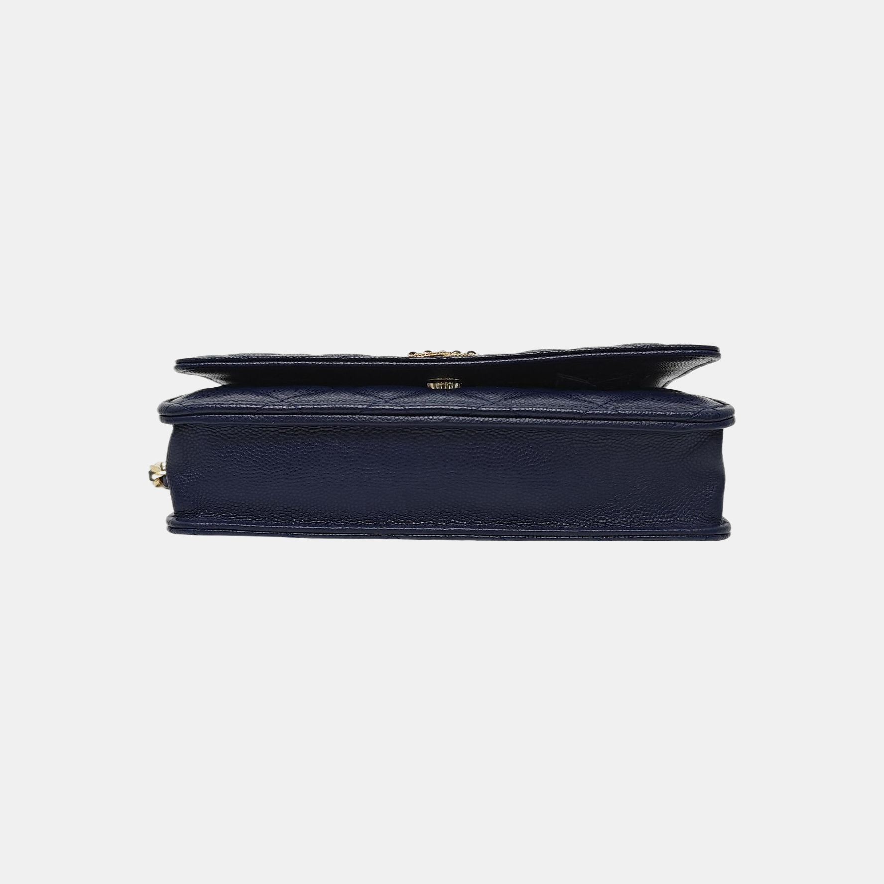 WOC Quilted Grained Calfskin Blue