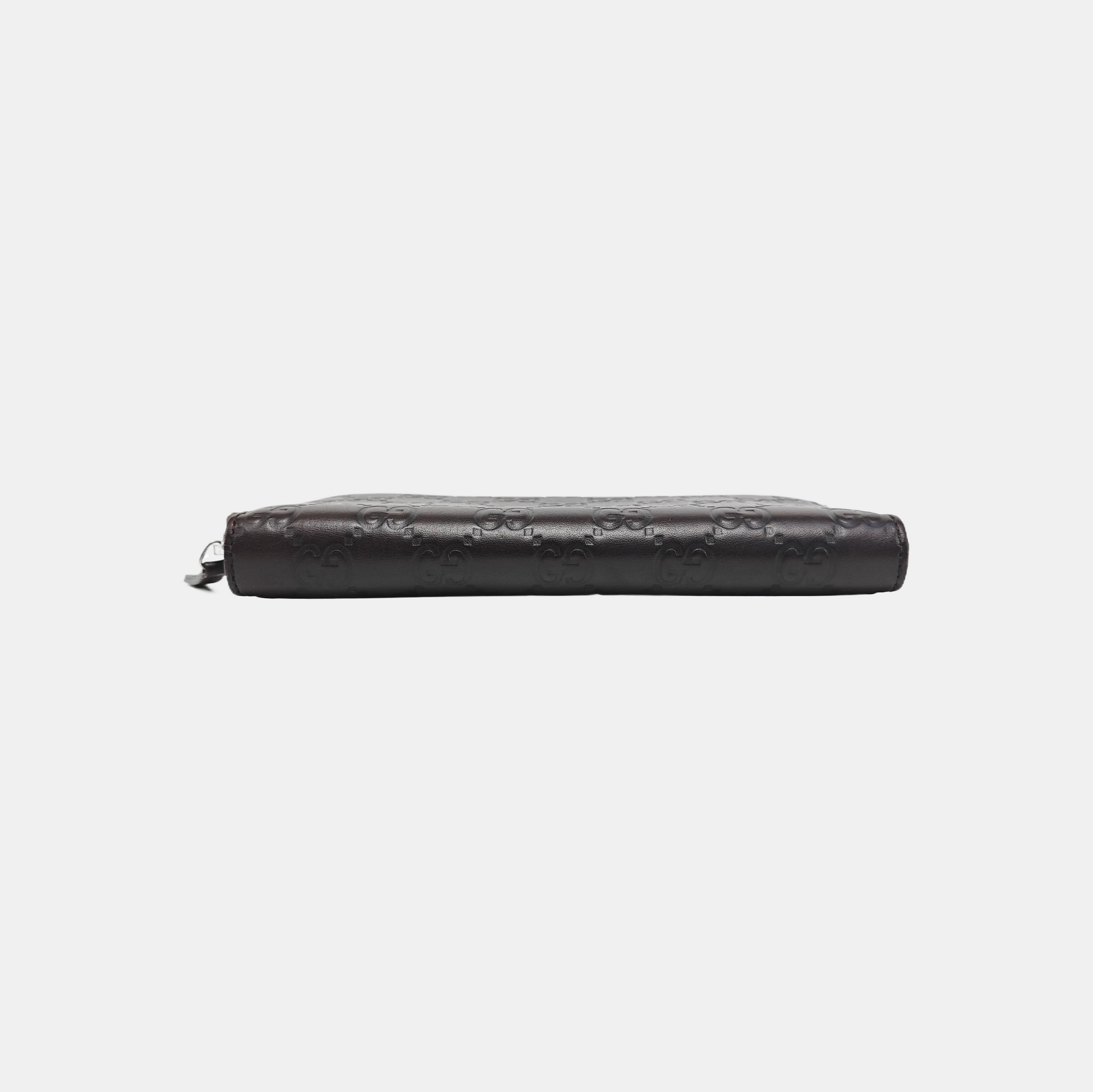 Signature Monogram Calfskin Brown Wallet
