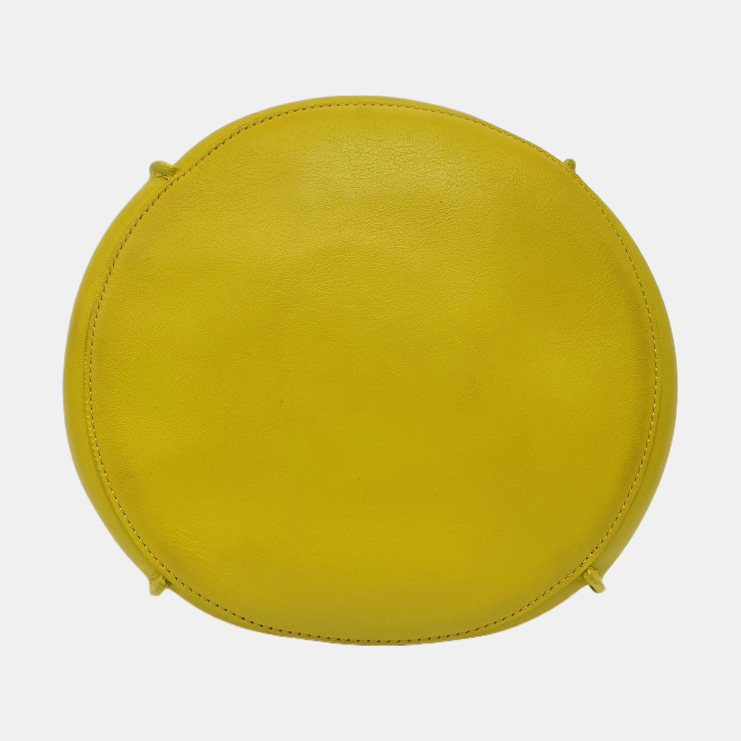 Authenticated pre-owned  BIG BAG Calfskin Yellow - Bucket Bag at Looply