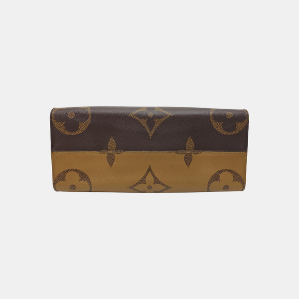ONTHEGO MM Monogram Coated Canvas Brown