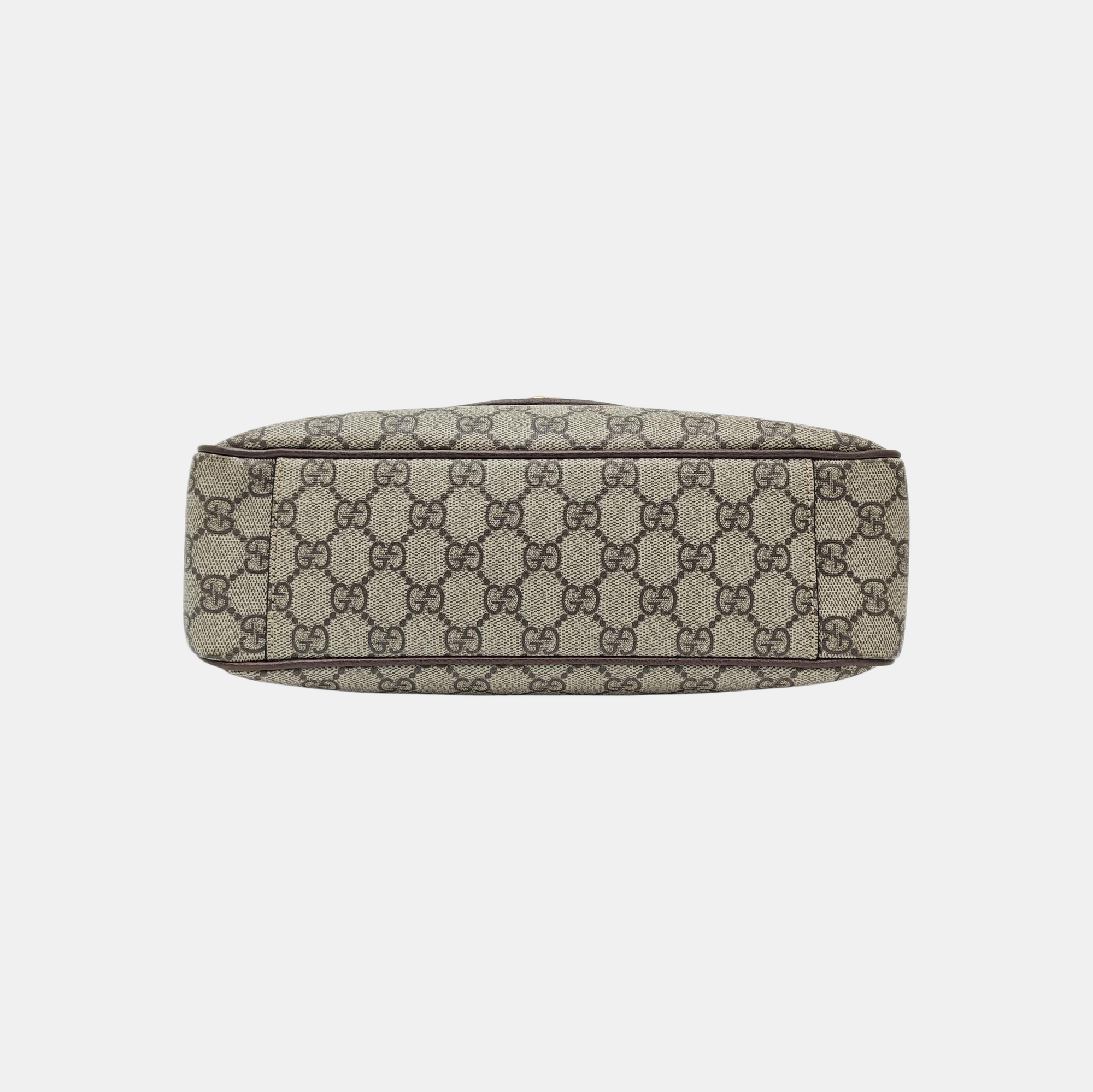 Ophidia Small Monogram Coated Canvas Beige