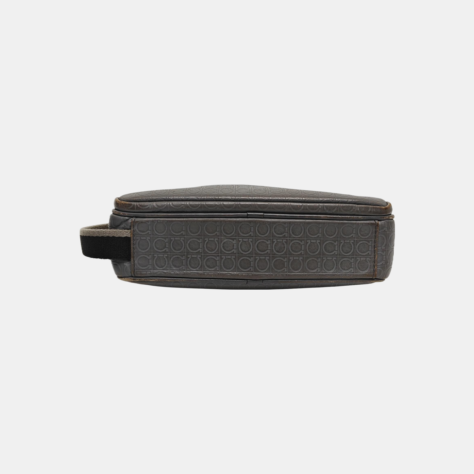 Calfskin Top Handle Bag Gray