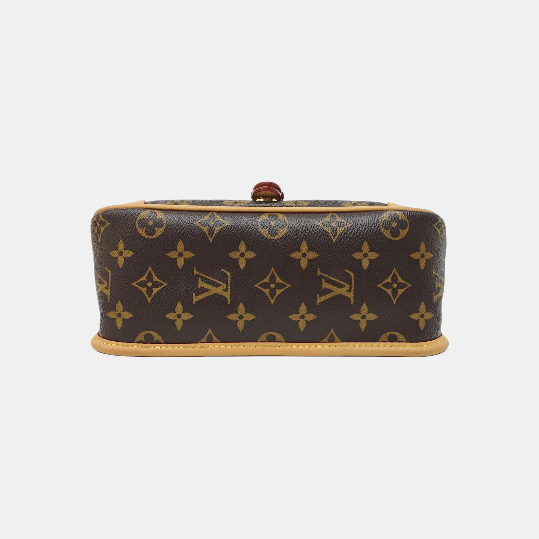 DIANE Monogram Coated Canvas Brown