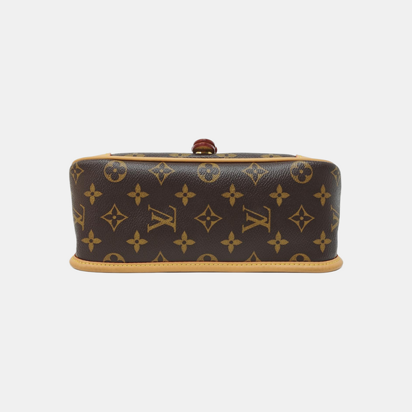 DIANE Monogram Coated Canvas Brown