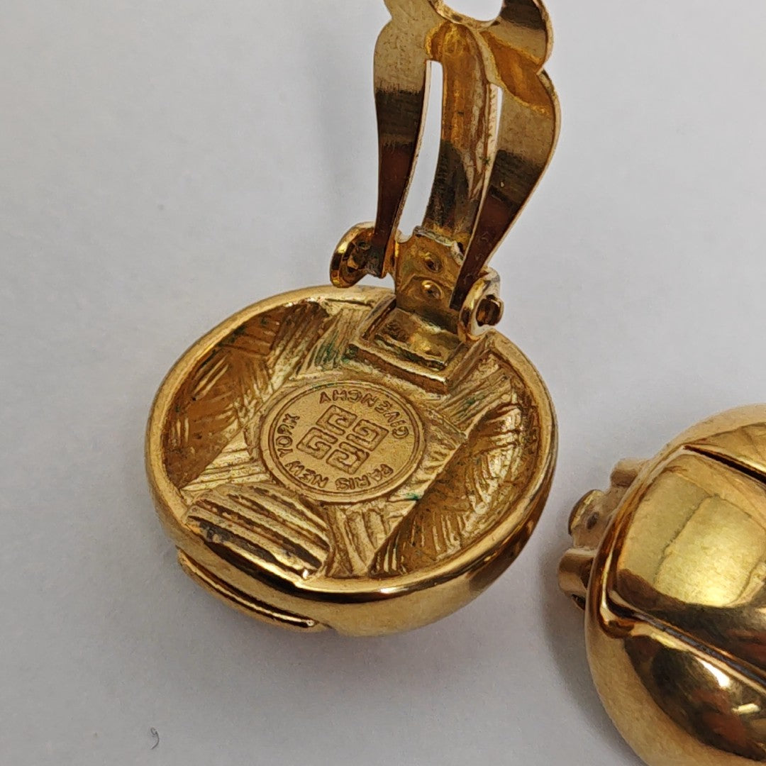 Metal Gold Clip On Earrings
