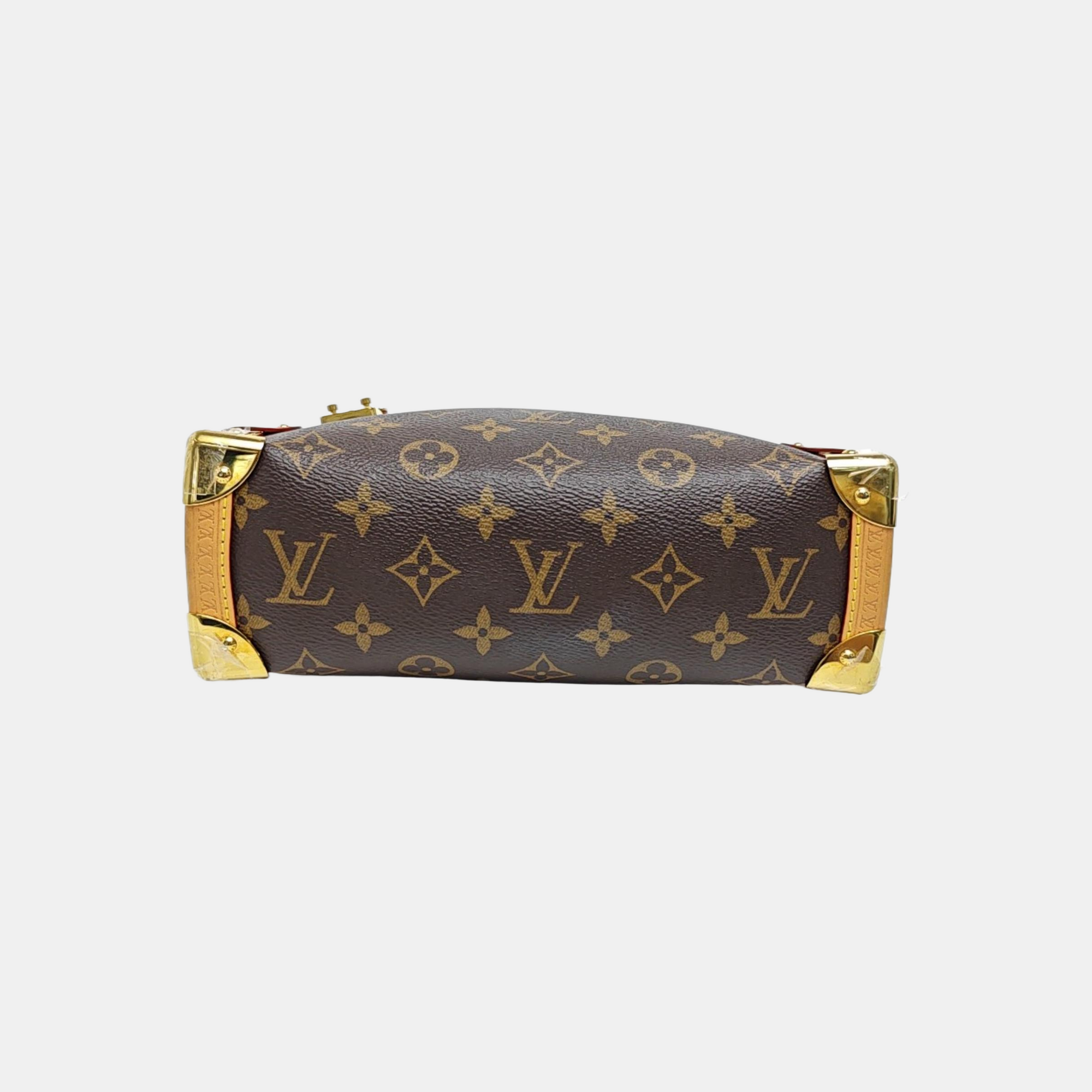 SIDE TRUNK MM Monogram Coated Canvas Brown