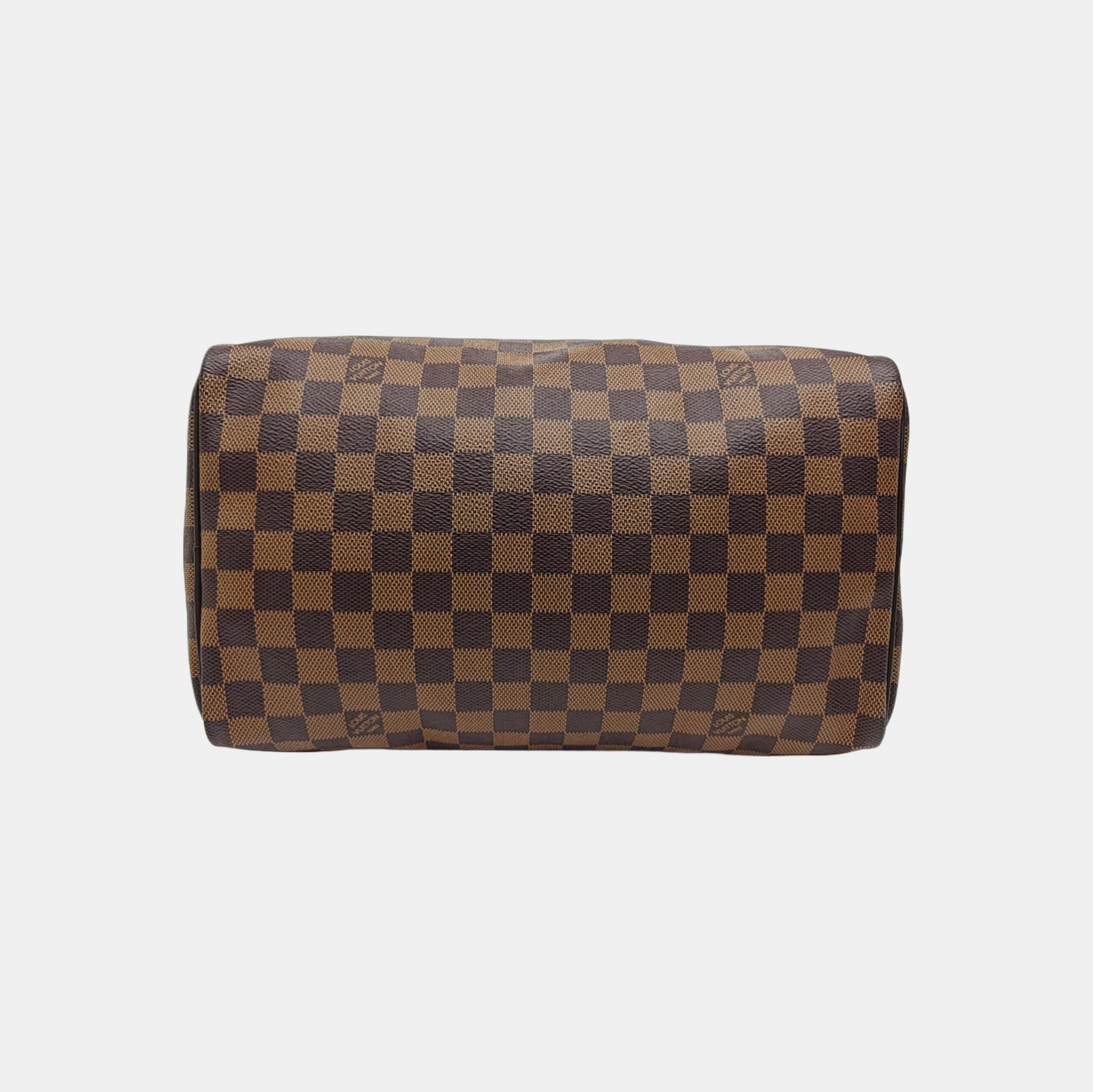 SPEEDY 30 Damier Ebene Coated Canvas Brown