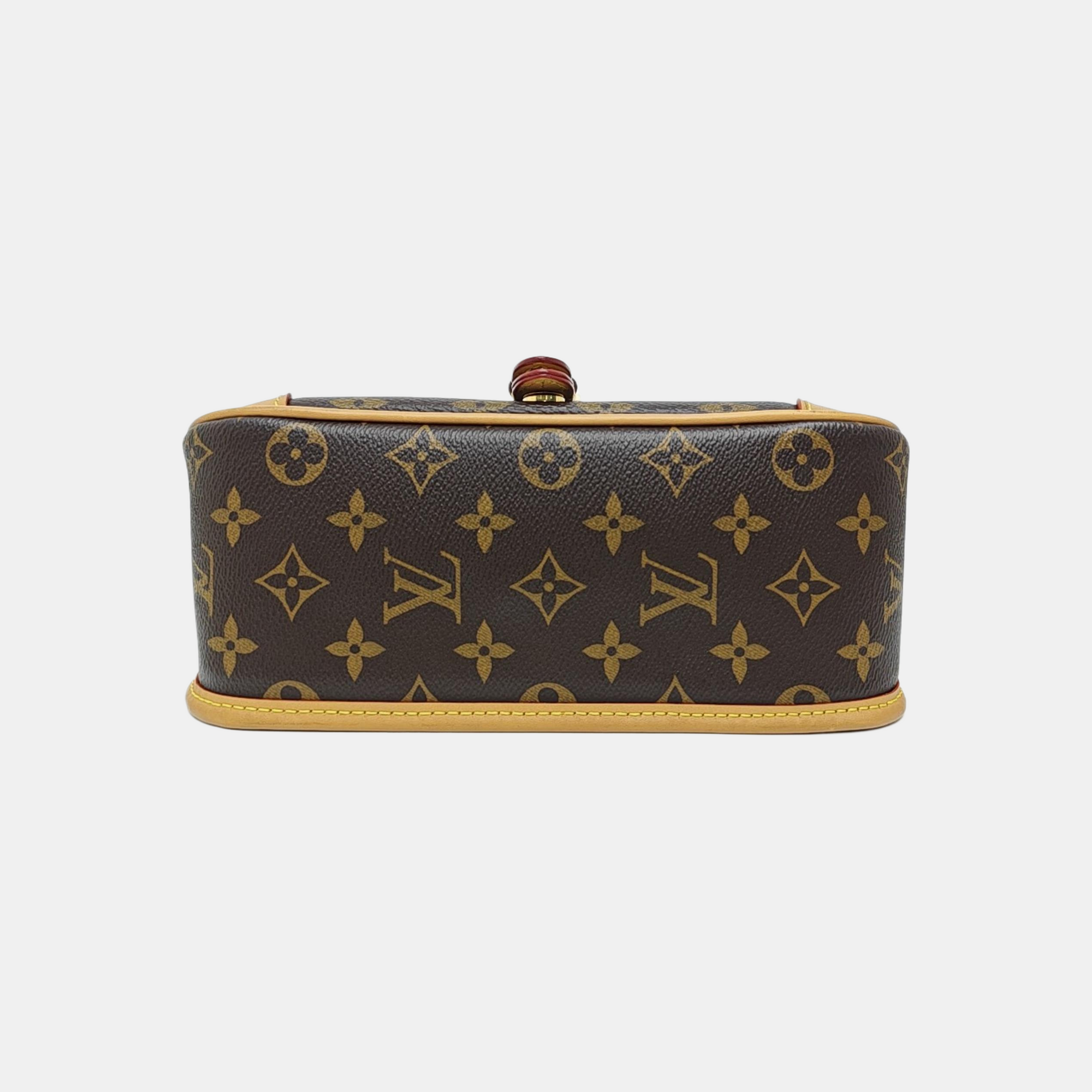 DIANE Monogram Coated Canvas Brown