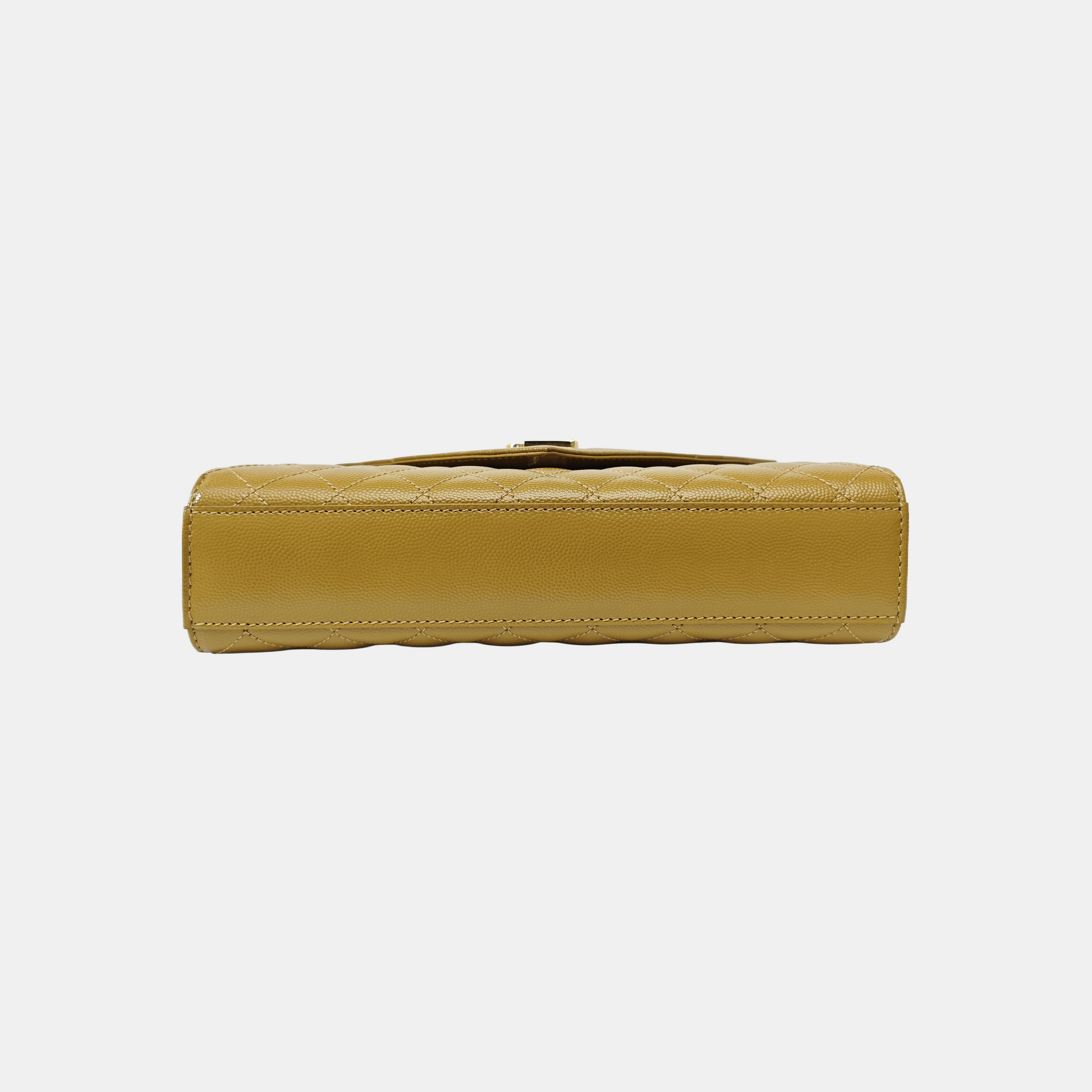 ENVELOPE Medium Quilted Calfskin Brown