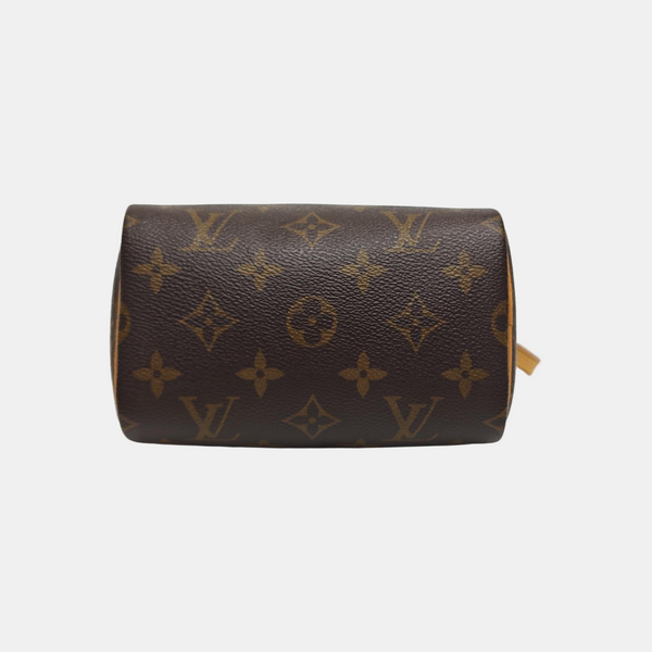 SPEEDY Nano Monogram Coated Canvas Brown