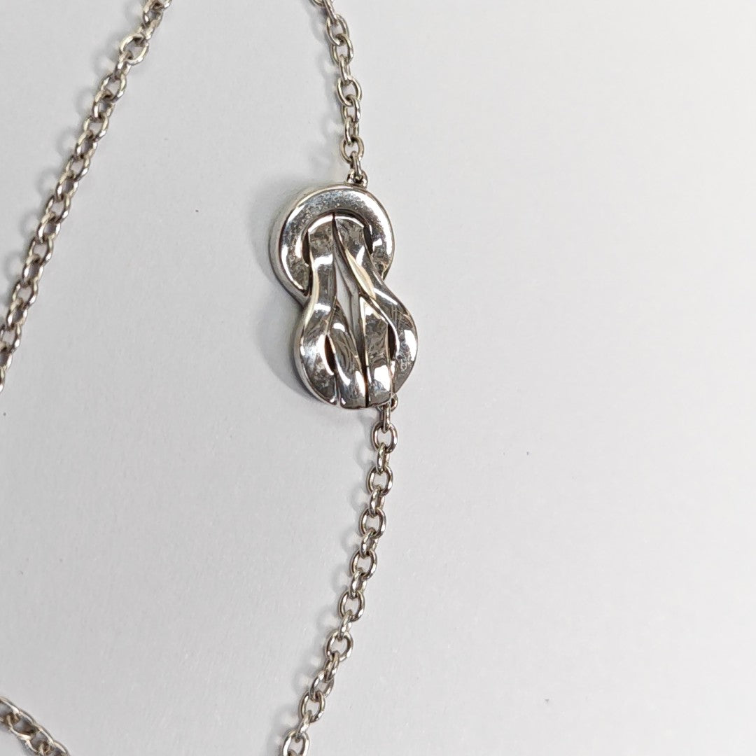Chance Infinie 18k White Gold Silver Necklace
