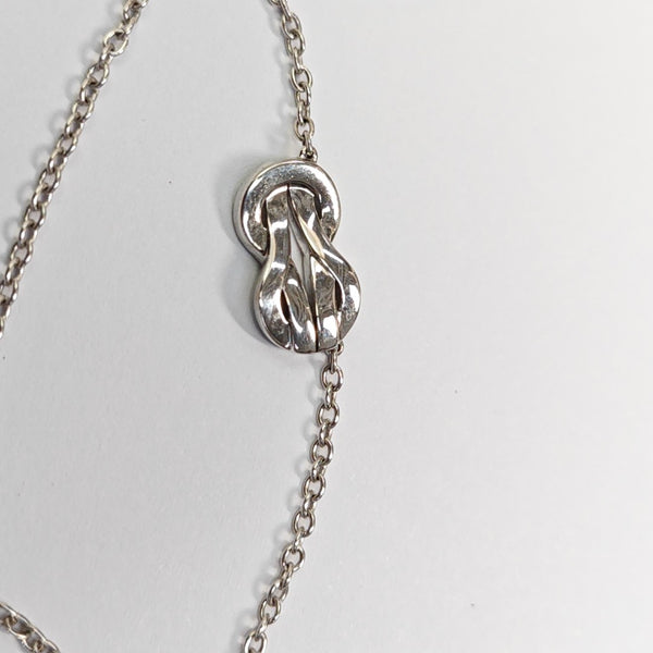 Chance Infinie 18k White Gold Silver Necklace