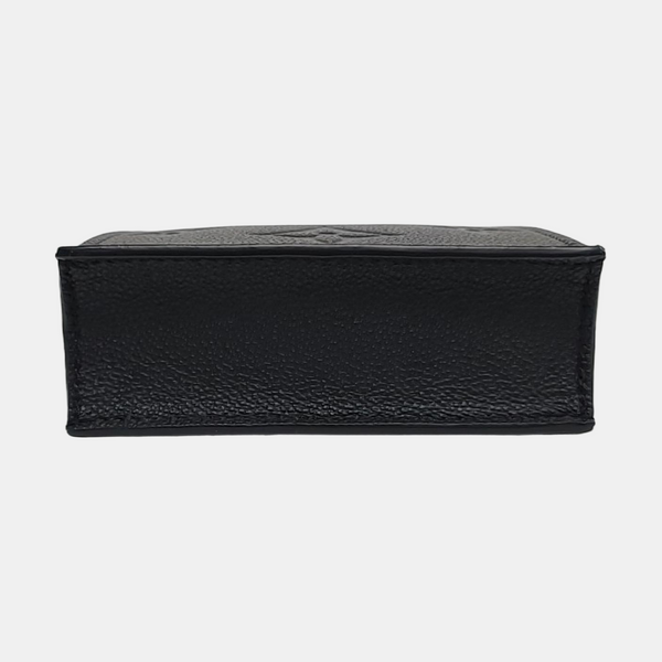 SAC PLAT Mini Calfskin Black