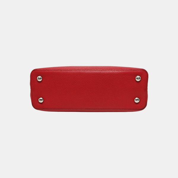 Capucines MM Piel de becerro Rojo