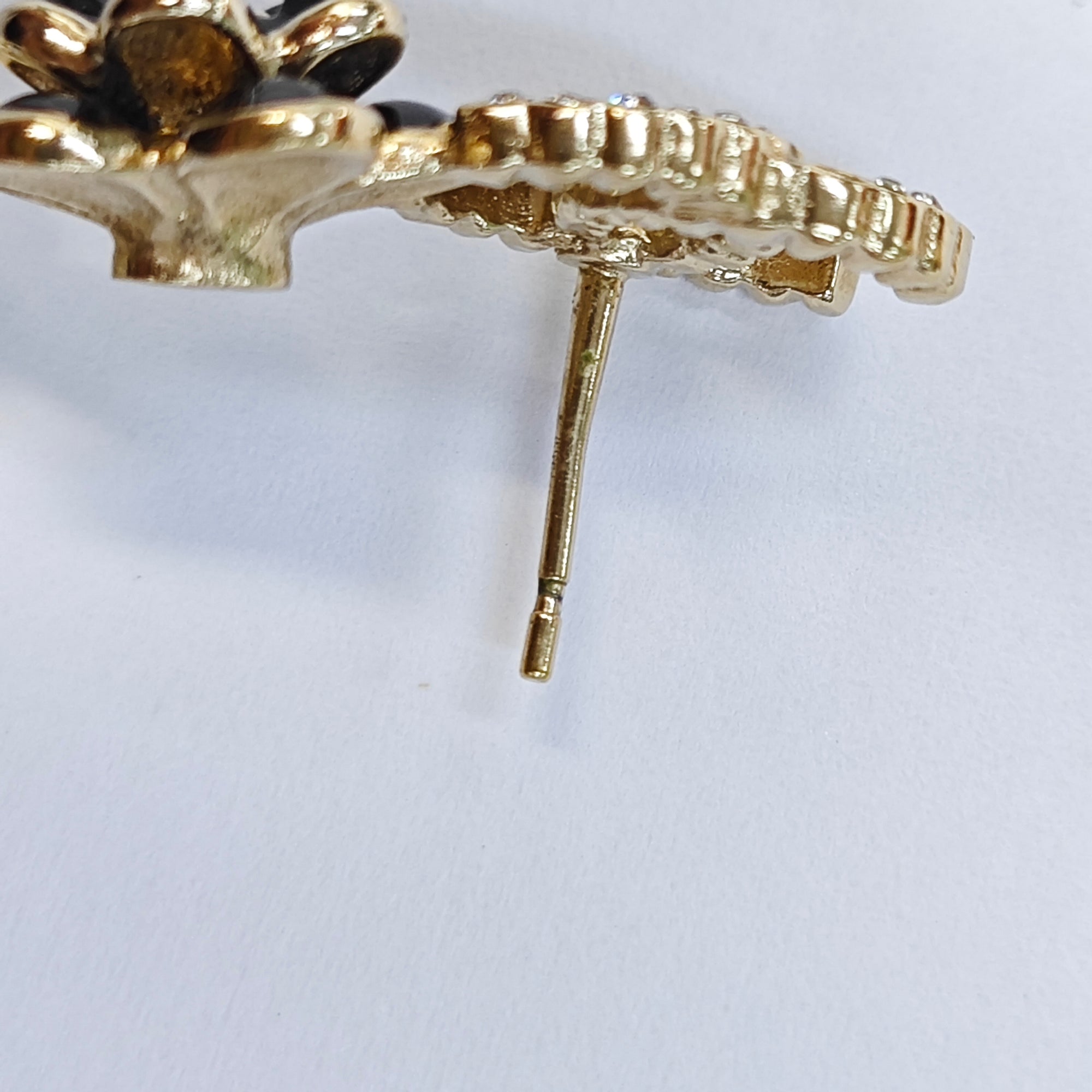 Metal Gold Stud Earrings