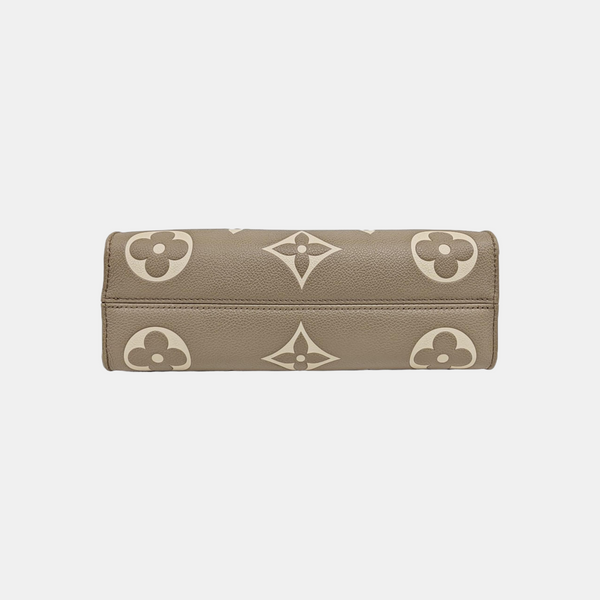 ONTHEGO EAST WEST PM Monogram Calfskin Gray