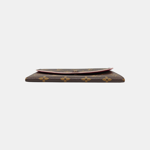 EMILIE Monogram Coated Canvas Brown Wallet