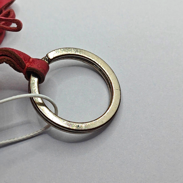 Red Leather Bag Charm