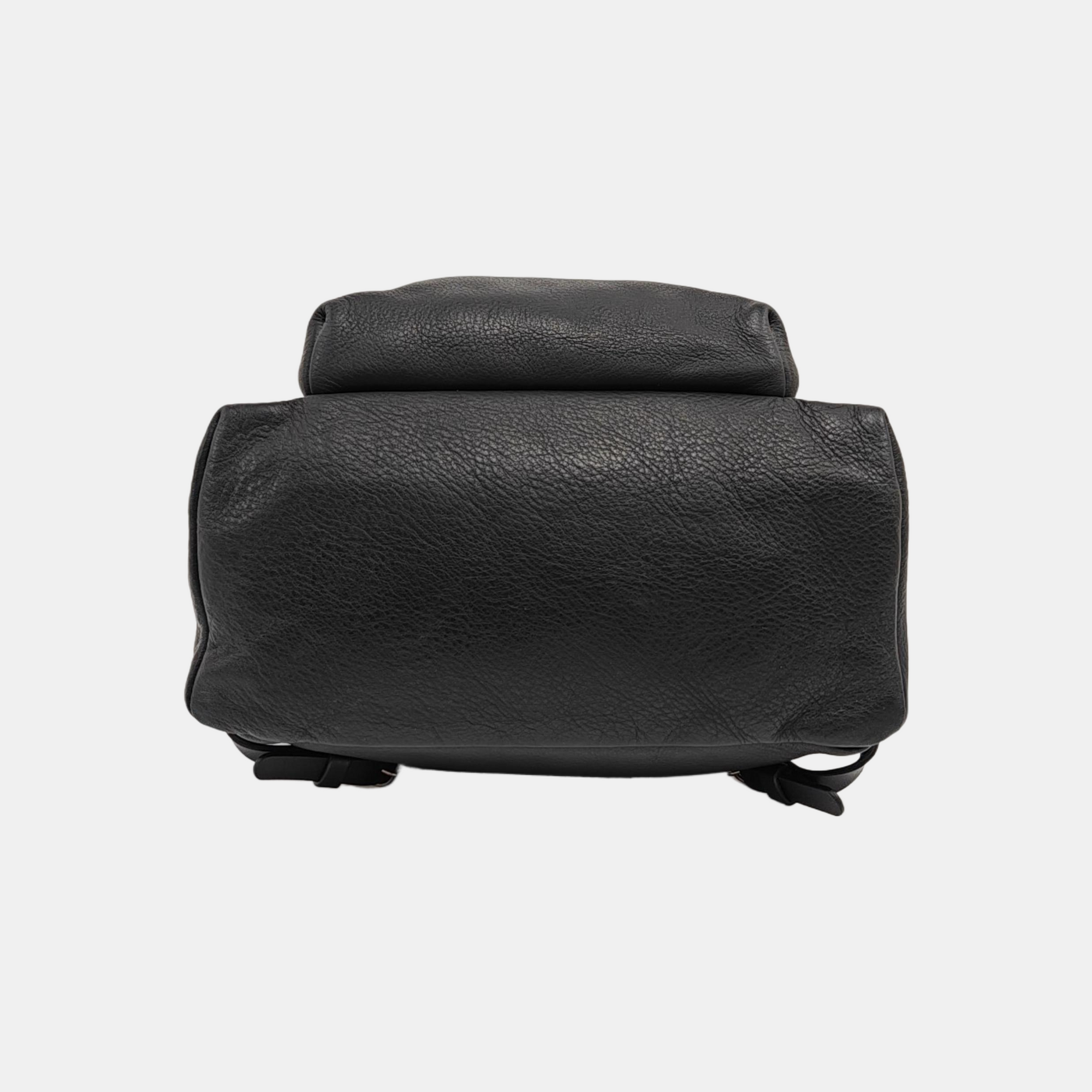 Calfskin Backpack Large Black