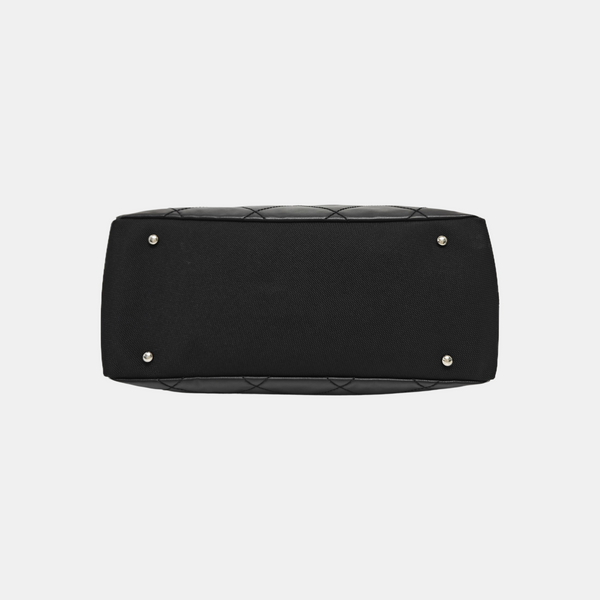 PARIS BIARRITZ Large Quilted Coated Canvas Black