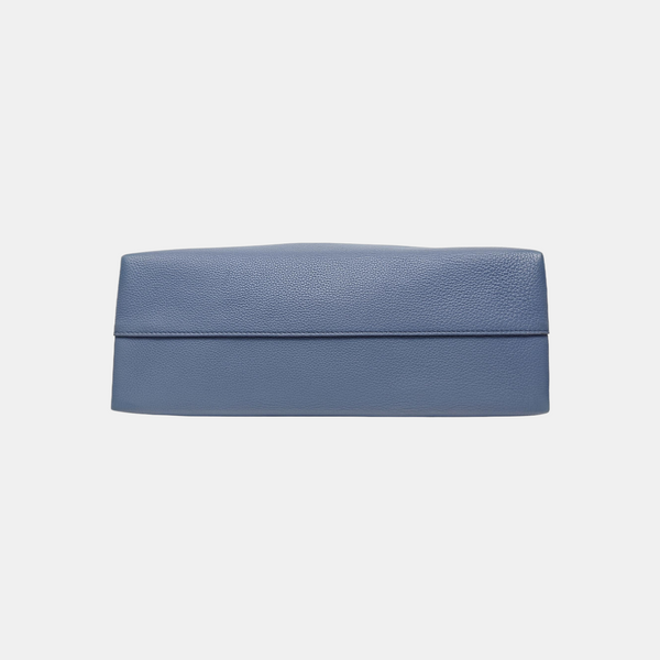Calfskin Tote Bag Large Blue