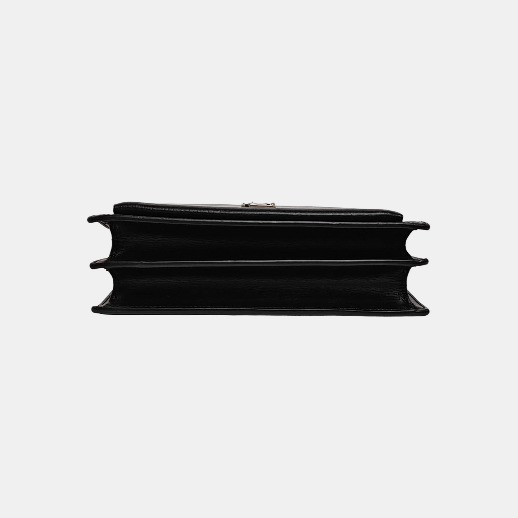 SUNSET Medium Calfskin Black