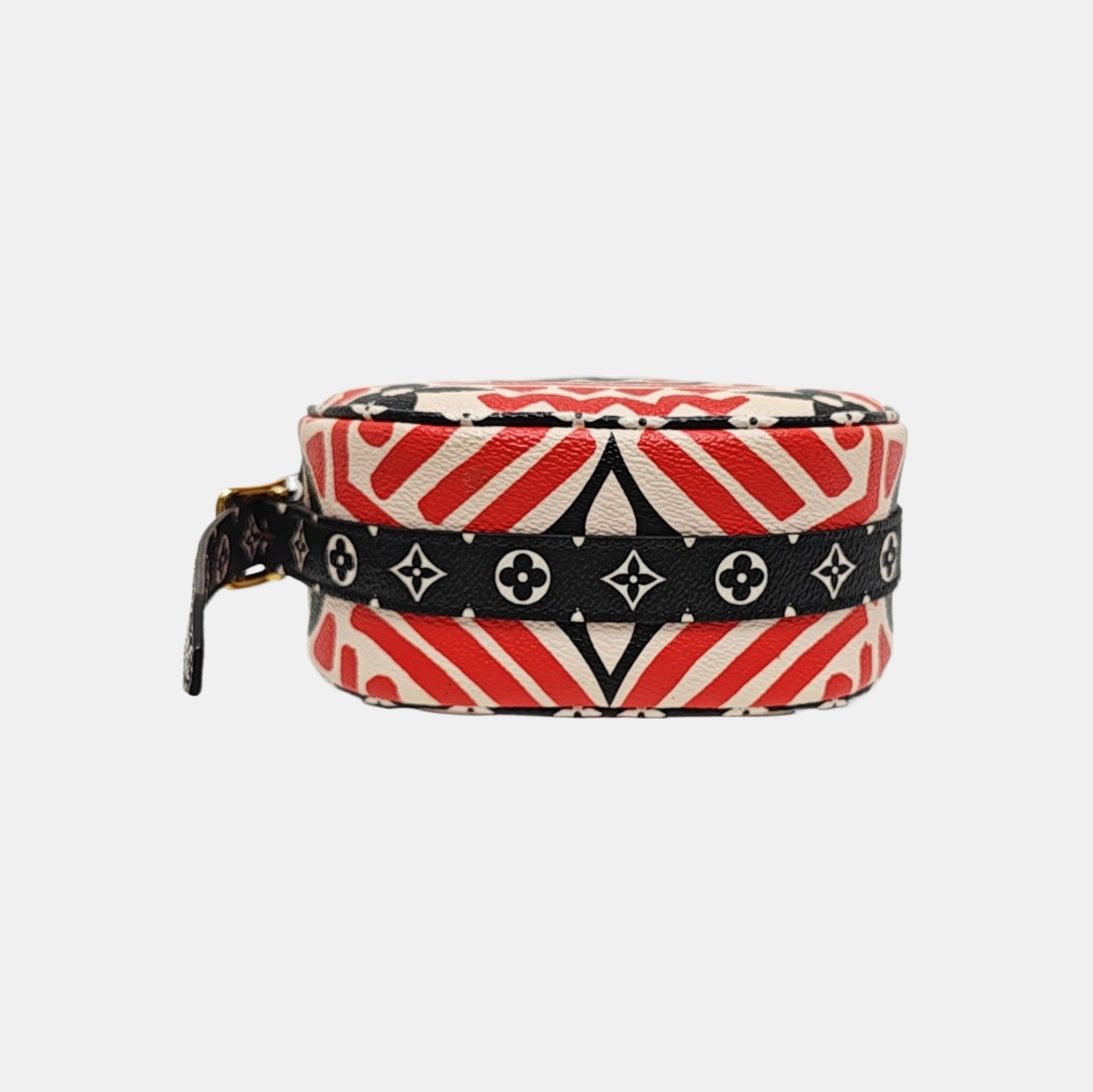 BOITE CHAPEAU PM Coated Canvas Red