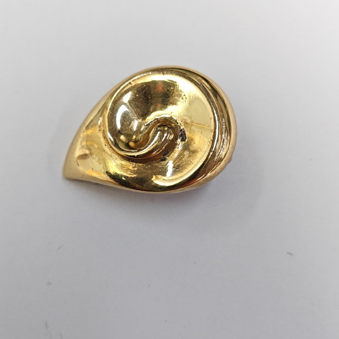 Metal Gold Clip On Earrings