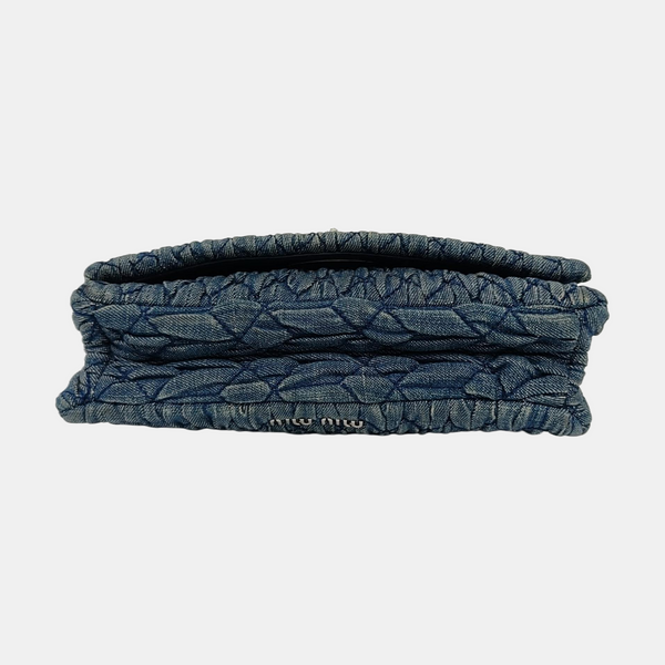 Crystal Quilted Denim Blue