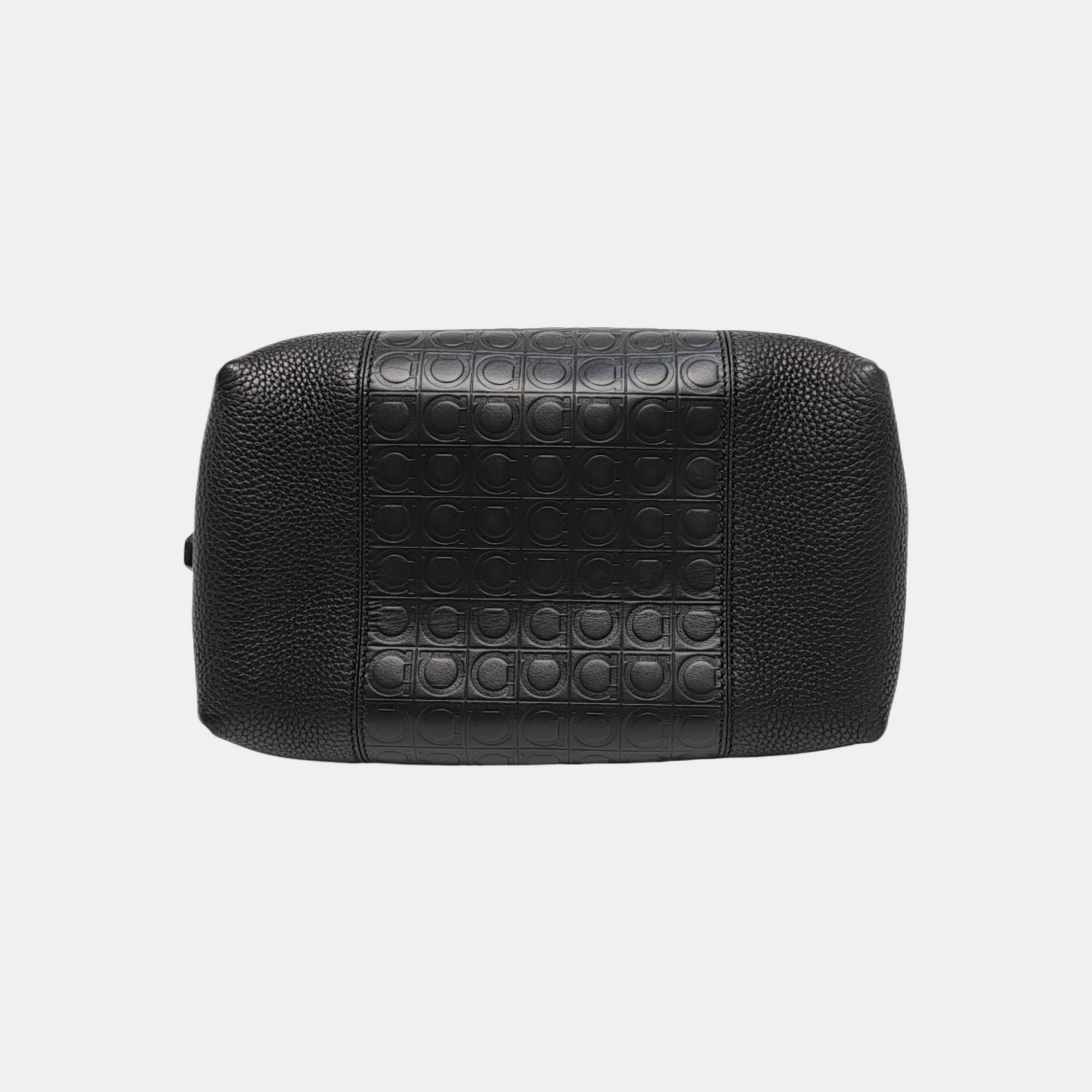 Calfskin Top Handle Bag Black