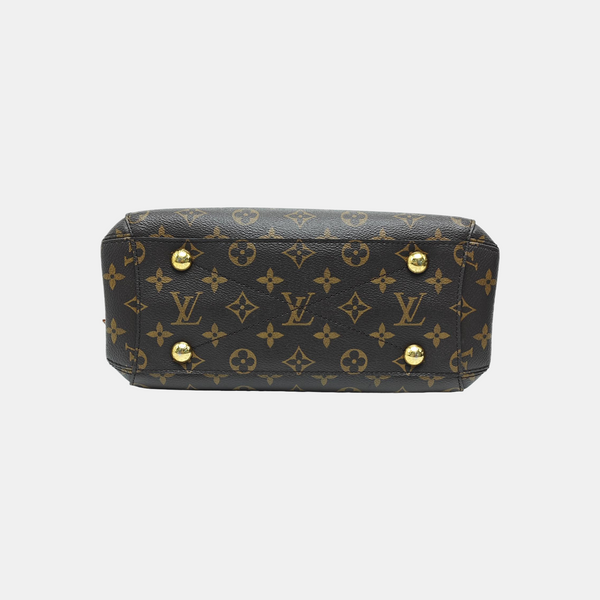 MONTAIGNE BB Monogram Coated Canvas Brown