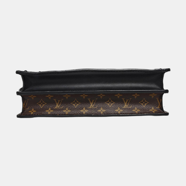 TRUNK Monogram Coated Canvas Brown