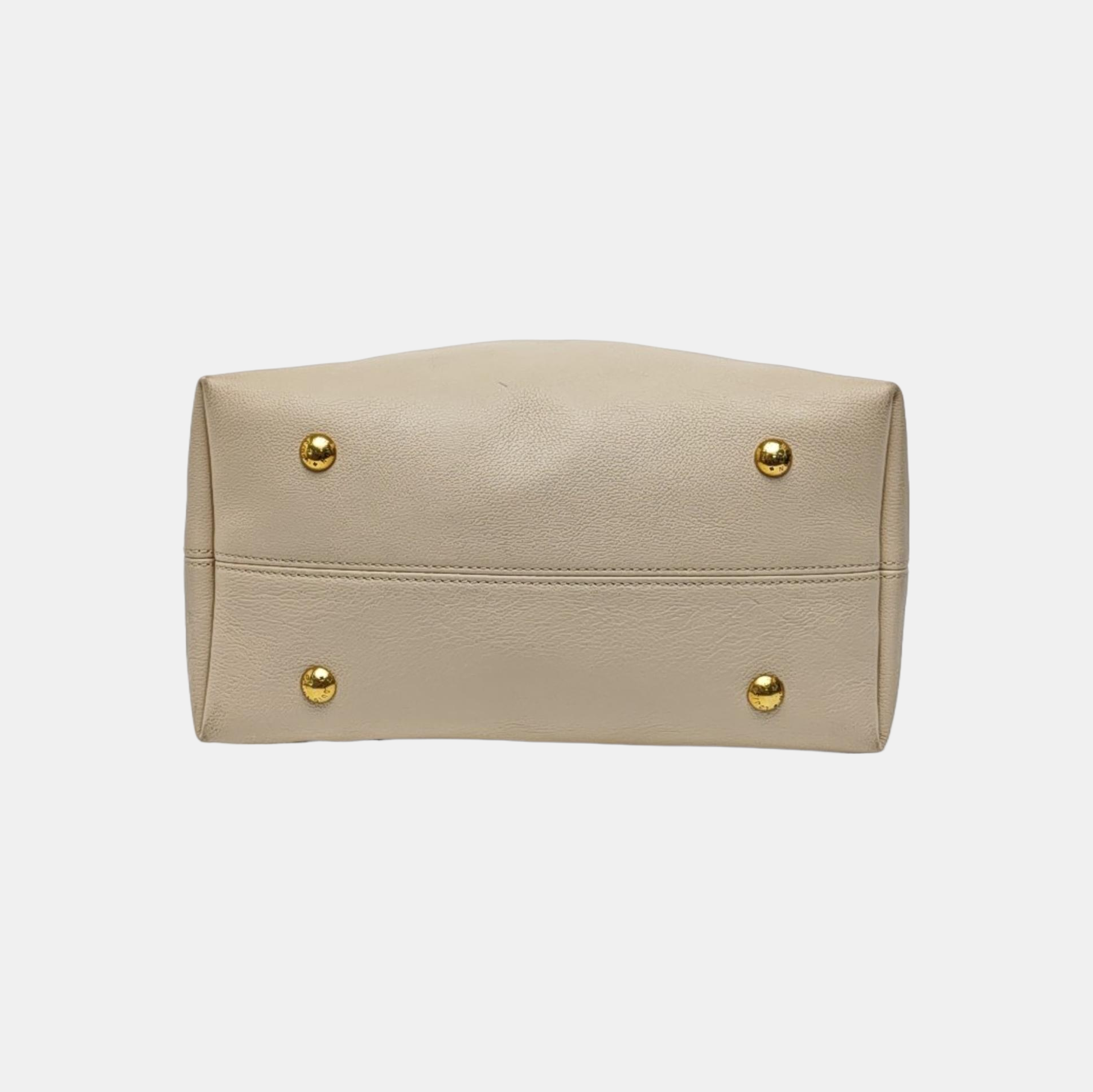 LOW KEY HOBO MM Monogram Calfskin Beige