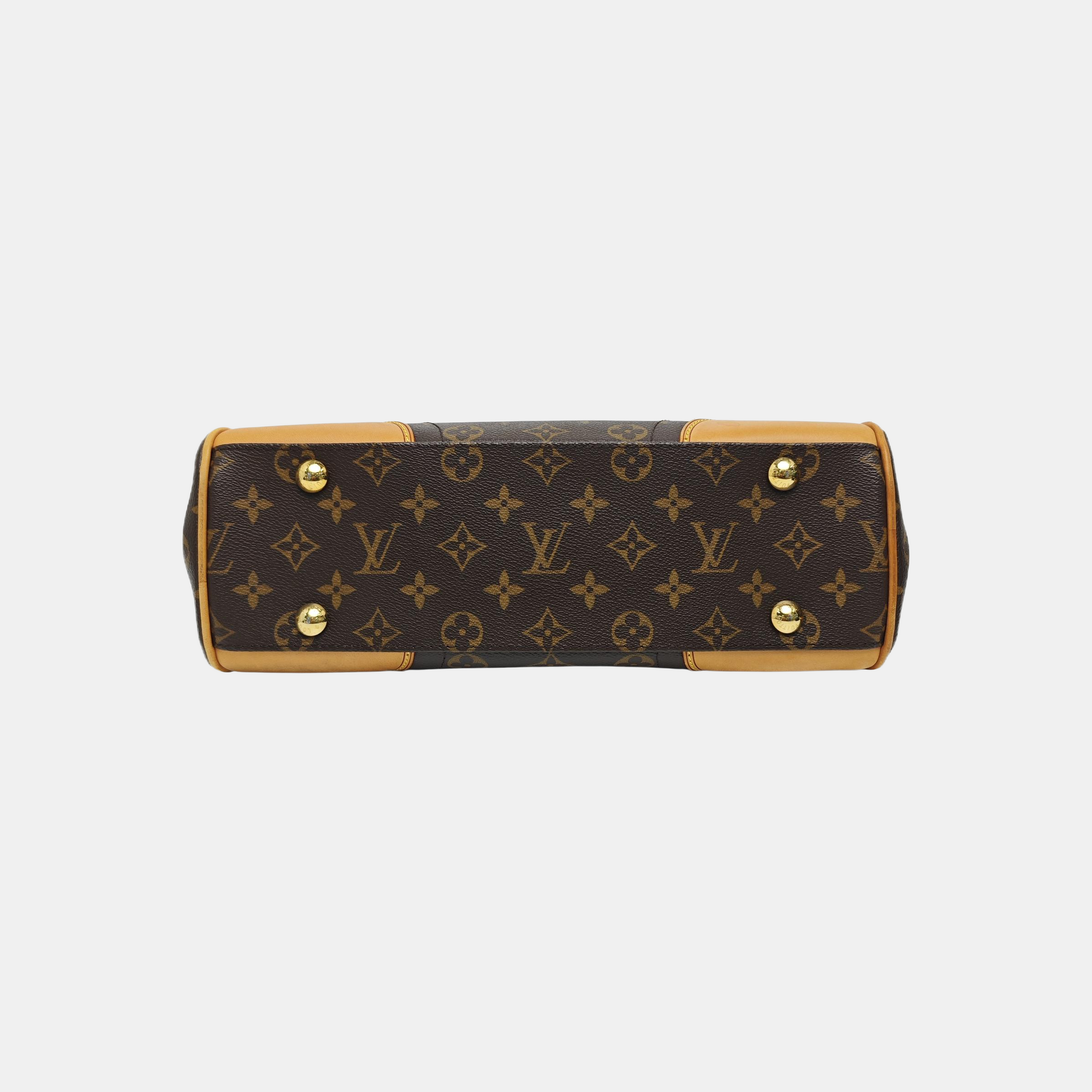 BEVERLY MM Monogram Coated Canvas Brown